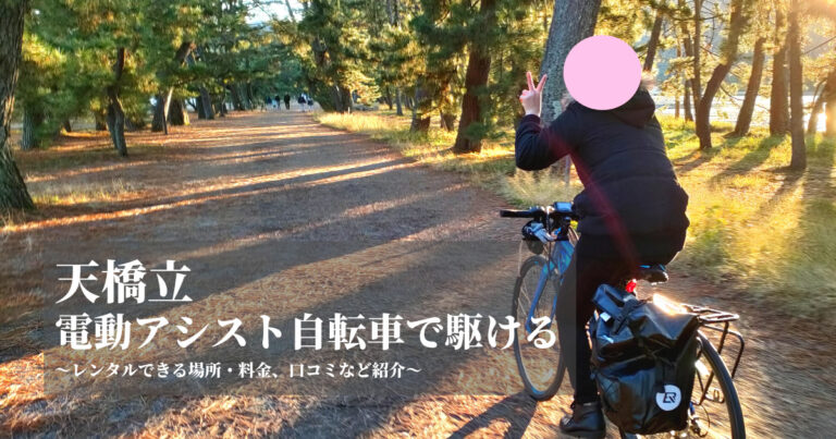道の駅海の京都宮津でe-Bikeをレンタルした口コミ
