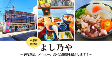 天橋立観光昼食は『よし乃や』へ！「地イカの贅沢丼」と「ぶりしゃぶ鍋膳」をいただきました