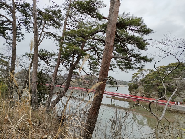 福浦島から見た福浦橋（宮城県松島町）