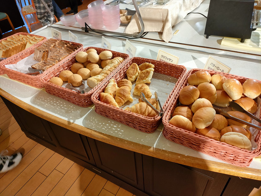 休暇村志賀島　朝食（パン）