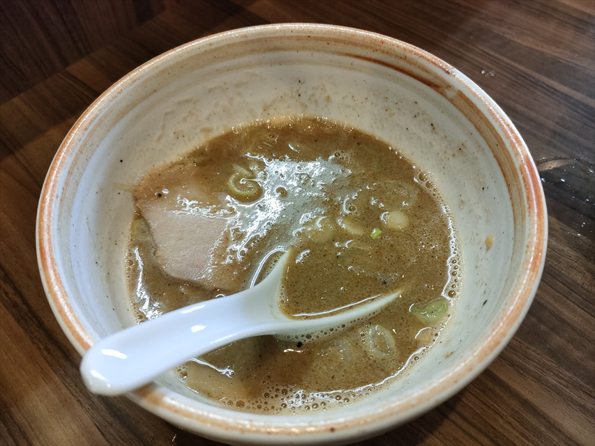 つけめん 恵那く（京都一乗寺）つけ麺スープ割